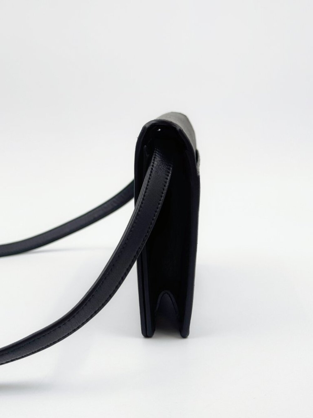 Saint Laurent YSL Black Leather Mini Flap Crossbody Shoulder Bag - Picture 3 of 12